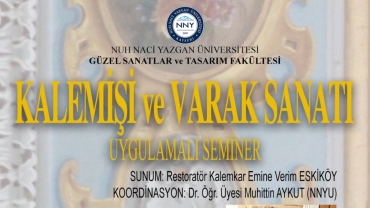 İç Mimarlık Bölümü - Kalemişi ve Varak Sanatı